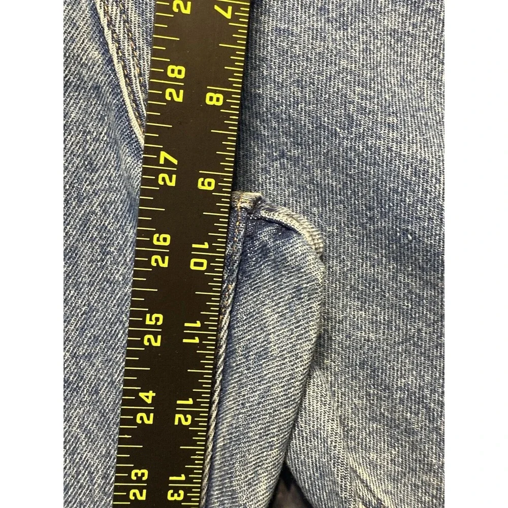 LL‎ Bean Original Fit Relaxed Jeans Women 20 Pet Blue Denim High Rise Straight